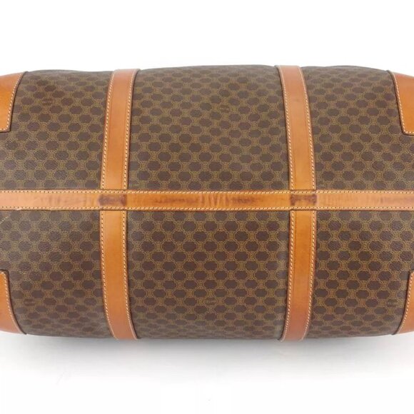 CELINE Boston bag macadam beige PVC ?~ leather Authentic used - Picture 5 of 9